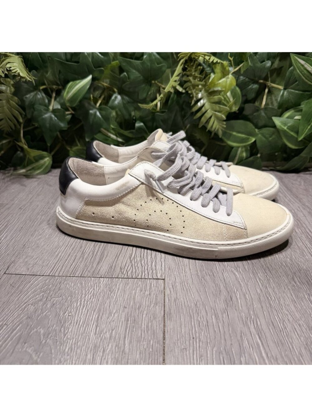 Oliver Cabell  Low 1 ‘Belmont’ Distressed Sneakers, Size 38 US 7  Made In Italy